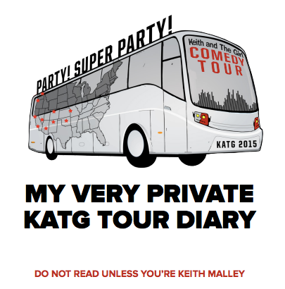 Keith's Tour Diary